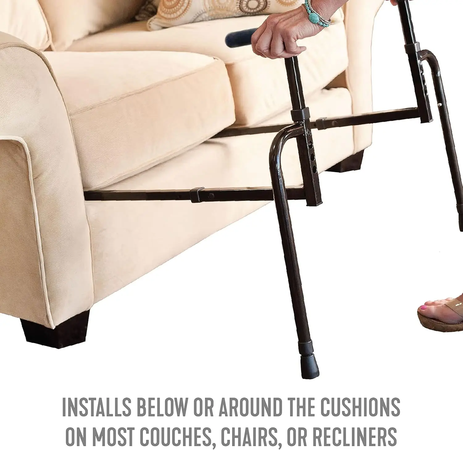 Universal Stand Assist, Chair Lift Assist for Elderly, Grab Bar Standing Aid for Seniors, Daily Living Mobility Aid