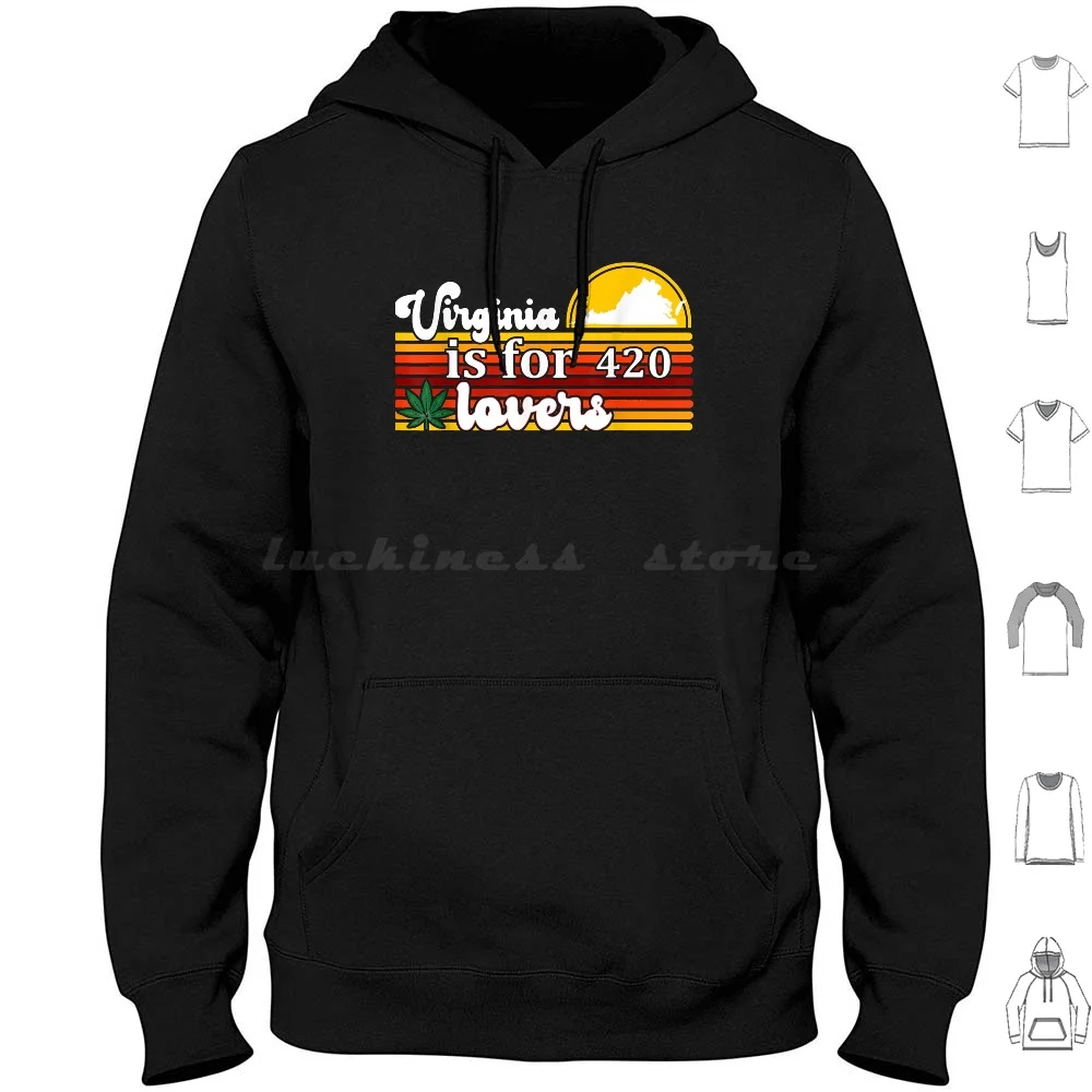 Virginia Legal Stoners Edibles T-Shirt Hoodie cotton Long Sleeve Virginia Legal Stoners Edibles