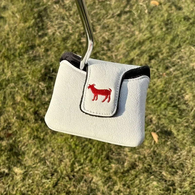 Cabra no Capa de putter pu com 23 padrões com fecho magnético, capa de putter impermeável, resistente ao desgaste e durável, acessórios de golfe