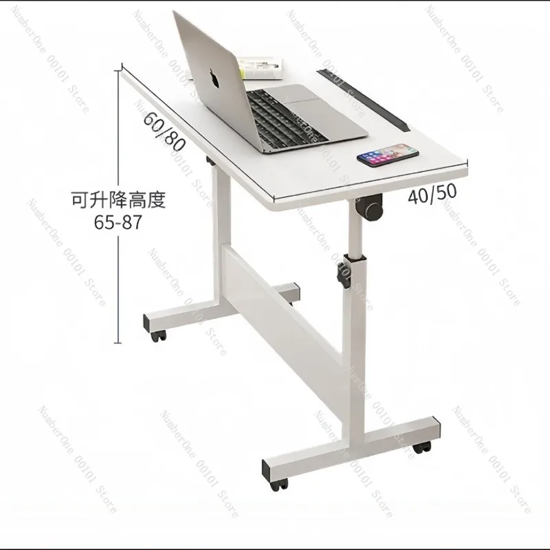 Adjustable Height Folding Desk,Simple Movable Study Table for Students and Artists,Multi-Purpose Computer and Drawing Desk