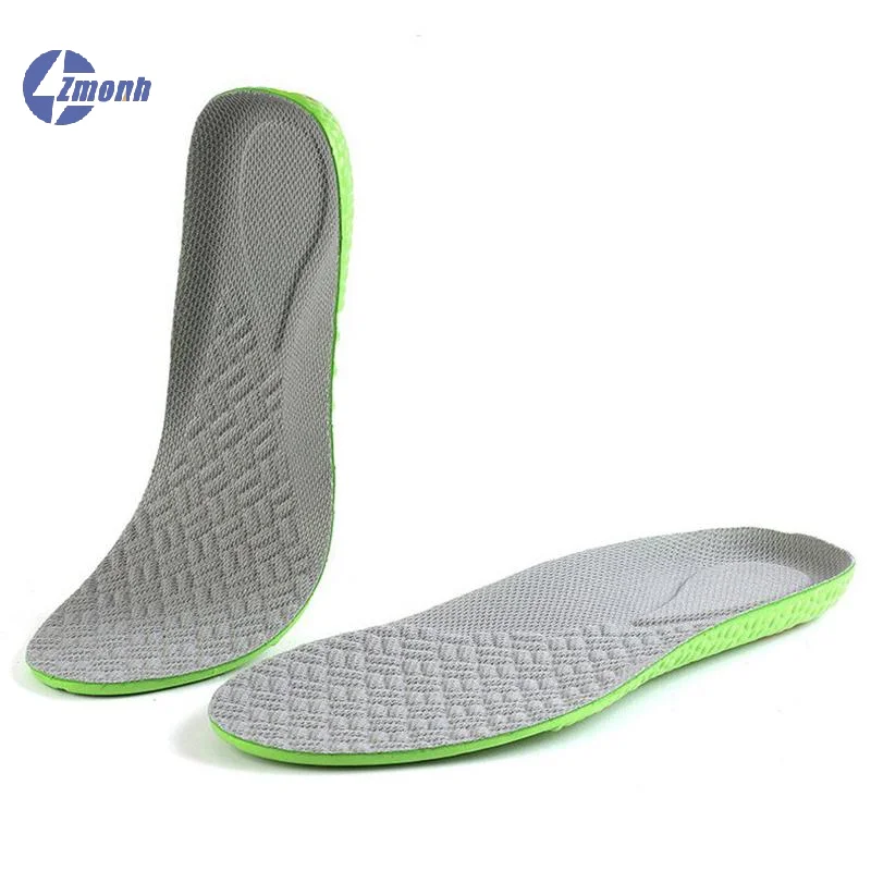 New！Sports Shock Absorption Insole EVA Insoles Green Breathable Arch Support Orthopedic Shoes Pad For Men Women Feet Care