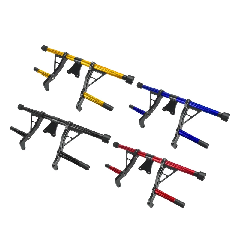 

Motorcycle Engine Crash Bar Protector Highway Guard Front Flat Out Bumper for Road King Street Electra Road Glide 2009-25