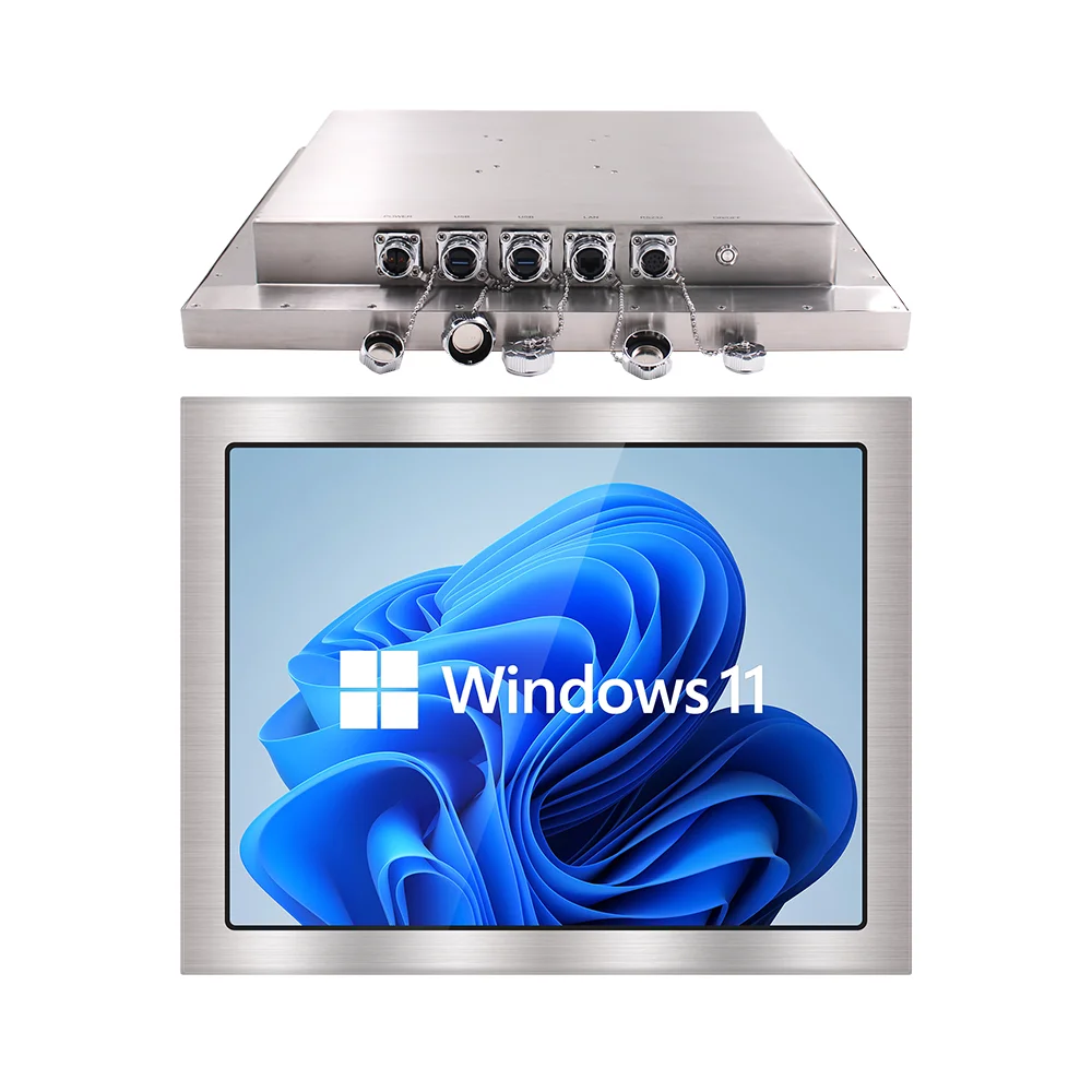15 17 19 21 Inch Embedded Computer All in One Industrial Touch Panel PC J4125 J6413 Processor Fanless Embedded Pc