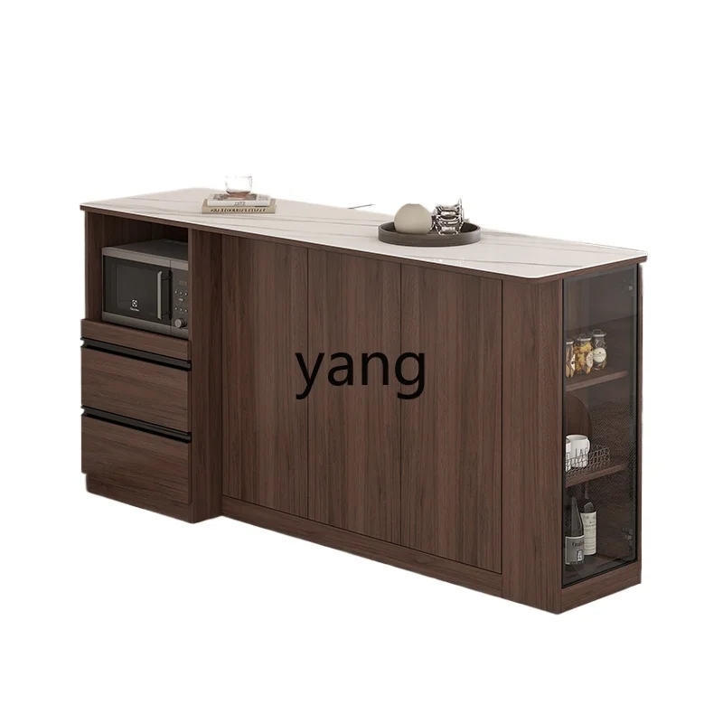 

MM rock slab bar counter dining side cabinet integrated household living room island table small apartment