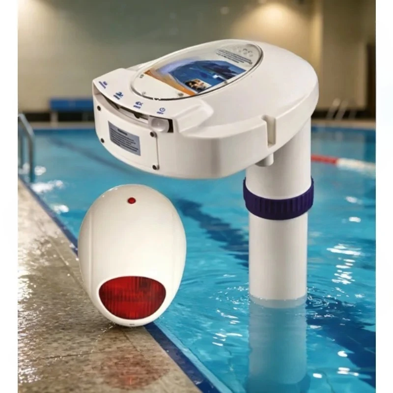 Solar-powered pool drowning alarm - outdoor pool child drowning detection and warning system