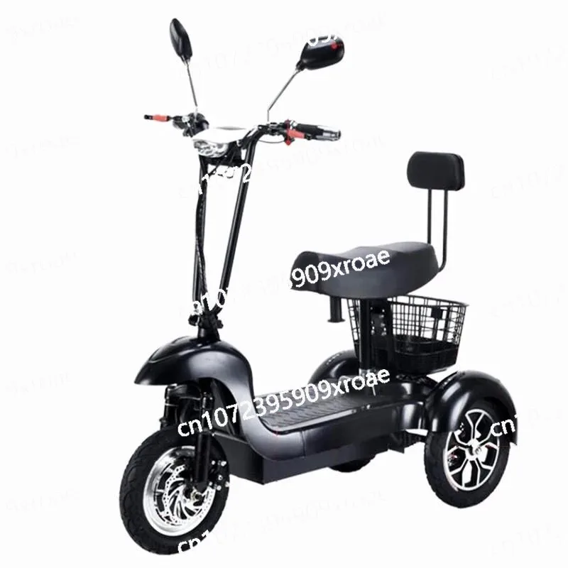 

For 2 Person 500W Electric Scooter For Old People With Cargo Basket/USB/Fashion Lamp 35KM/H