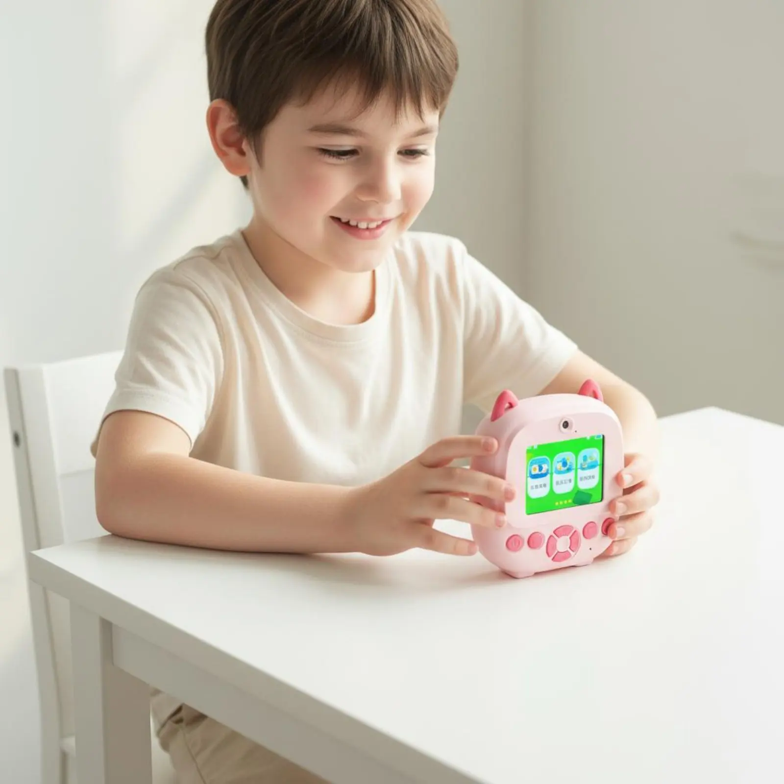 

Smart AI Camera Toy Voice Interaction Kids Instant Print Camera Filters and Frames Rechargeable Battery for Outdoor Play