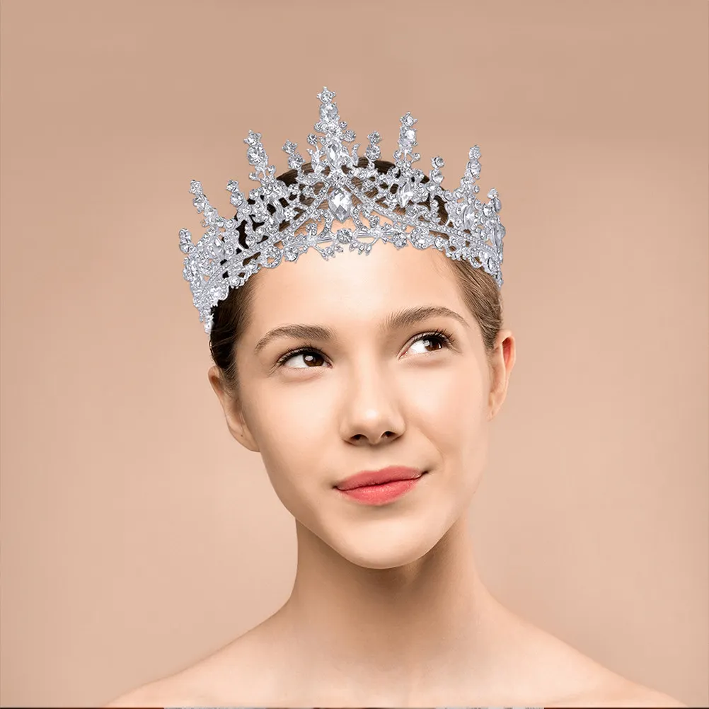 

Delicate Rhinestone Tiara Crown Wedding Bridal Crown Hair Accessory for Women Gift for Wife Girlfriend Mother Special Occasion