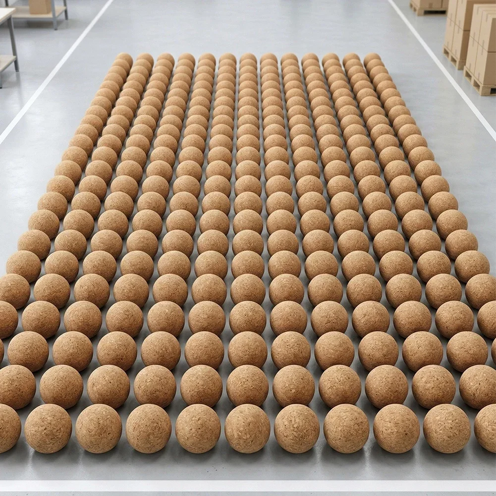 6pcs Table Soccer Balls Made Of Natural Agglomerate Cork 36 40 45 50mm For Table Football Tables With Low Noise