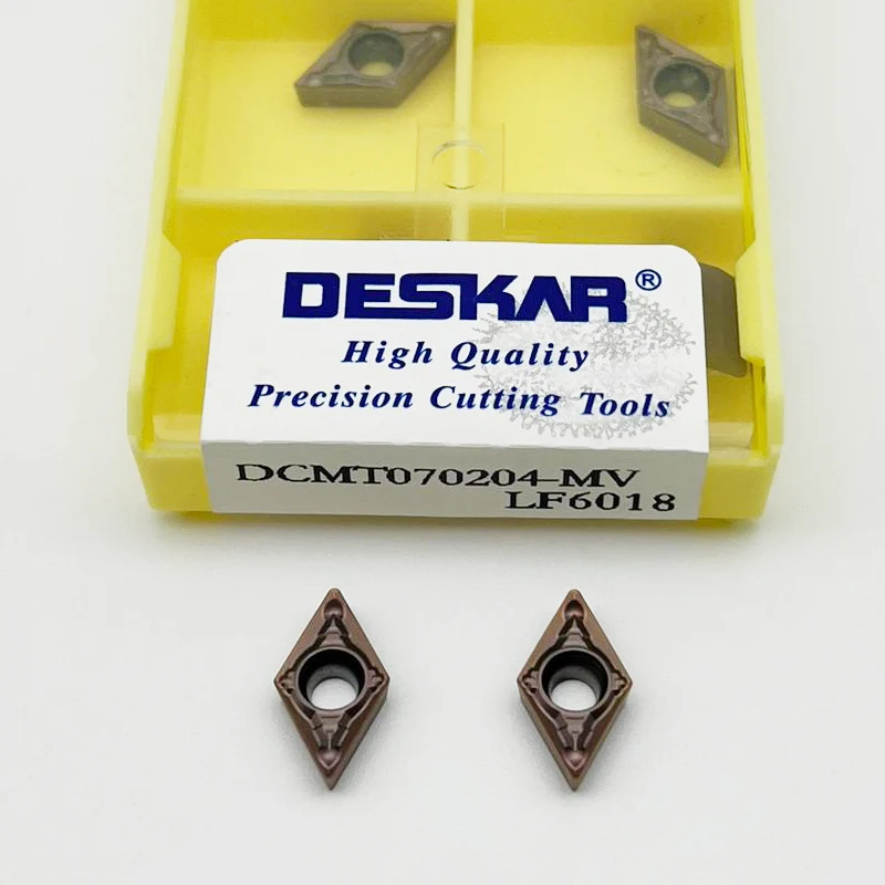 DCMT Carbide Inserts DCMT070204 DCMT070208 DCMT11T304 DCMT11T308 MV Turning Insert CNC Lathe Blade For Stainless Steel