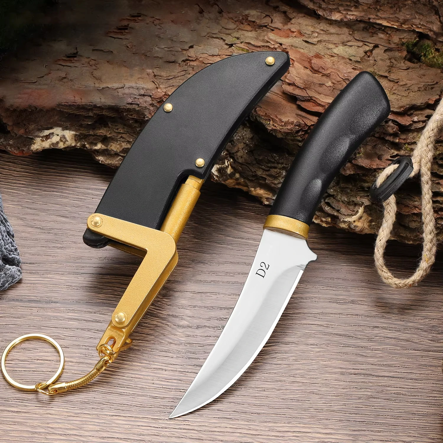 D2 Boning Knife Stainless Steel Sharp Kitchen Knives for Cutting Vegetables and Peeling Fruit Meat Cleaver Beef and Lamb Knives