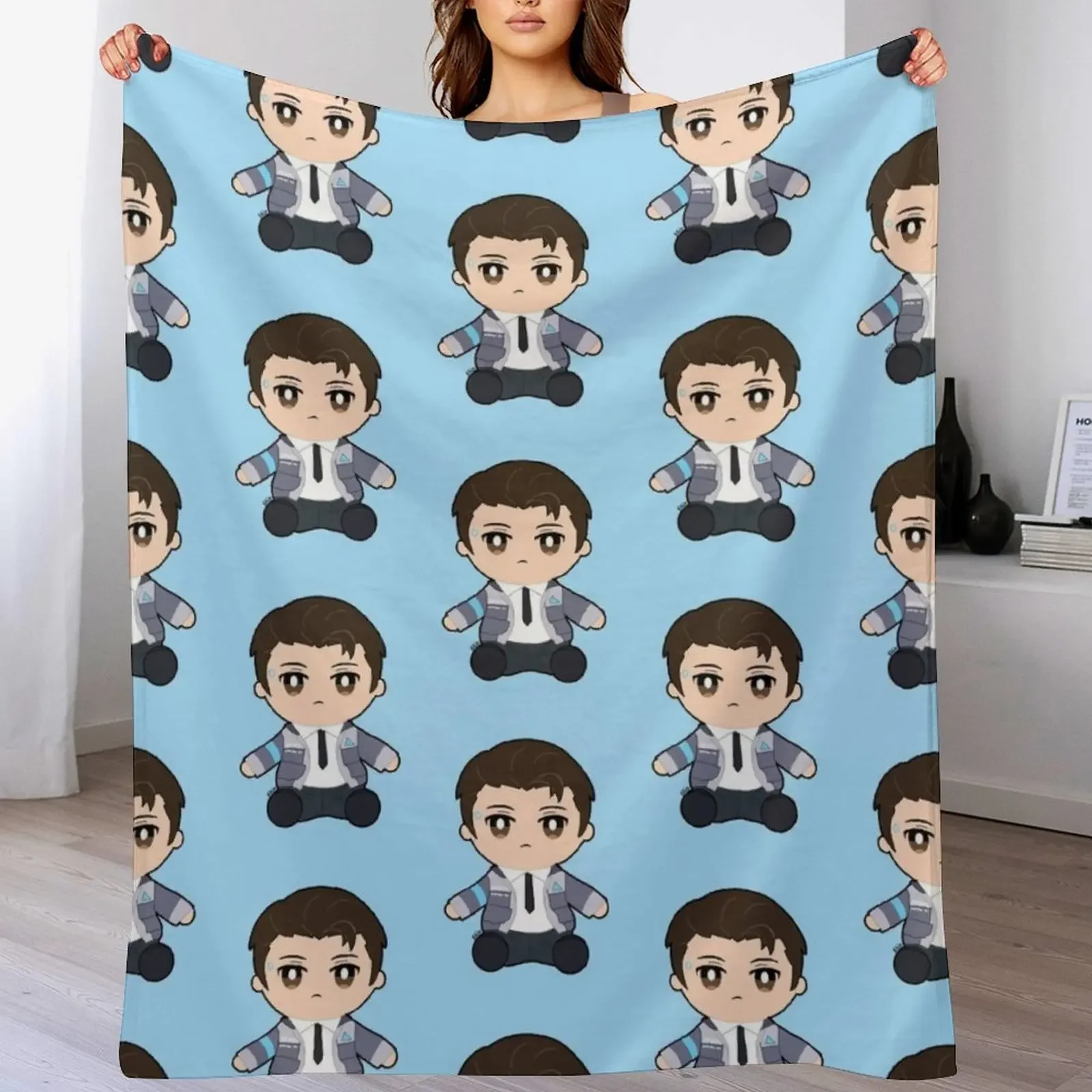 The Plush Sent by Cyberlife Throw Blanket Cozy Microfiber Throw Blanket for Home Bedroom