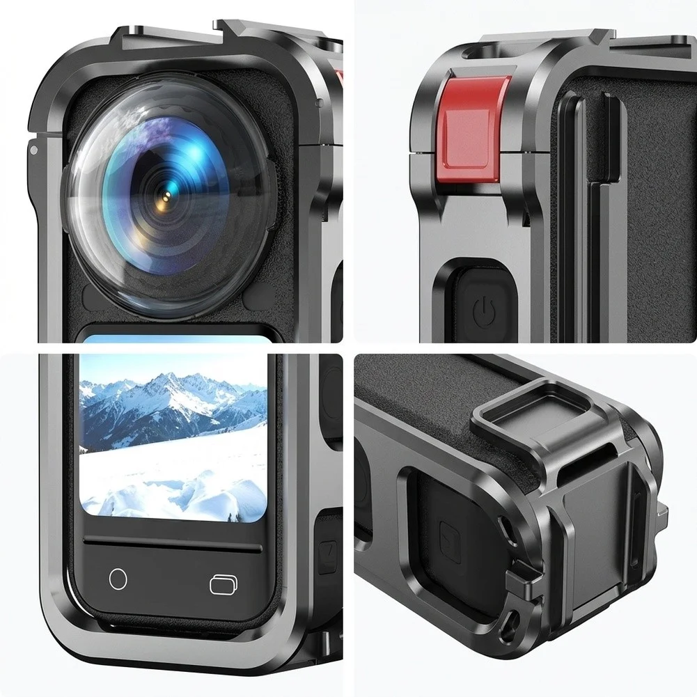 Aluminum Alloy Bezel Case For Insta360 X6 - Lightweight & Protective Sports & Action Video Cameras Accessories