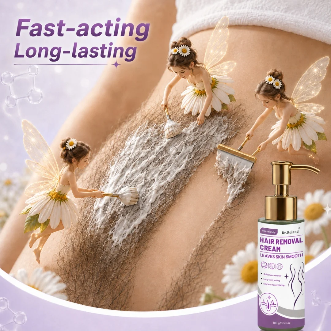 Ultra-Clean Hair Removal Cream Plant Extract Mild Non-Irritating Residue-Free Long-Lasting For Face Leg Underarm Intimate Areas