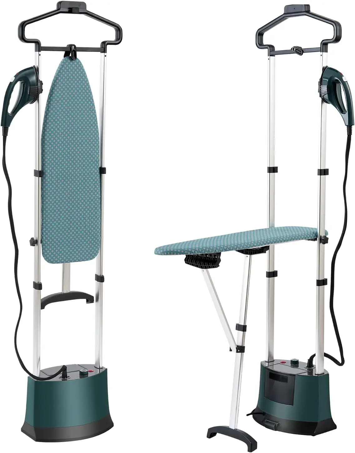 1500W Professional Steamer for Clothes 25s Fast Heat-up with 1.6L/54 fl.oz Water Tank, Foldable Ironing Board, Garment Hanger, I