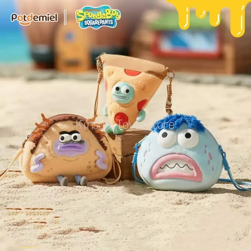 

Potdemiel The Residents Of Bikini Bottom Passerby Fish Series Plush Doll Crossbody Bag Quirky Personality Children Birthday Gift