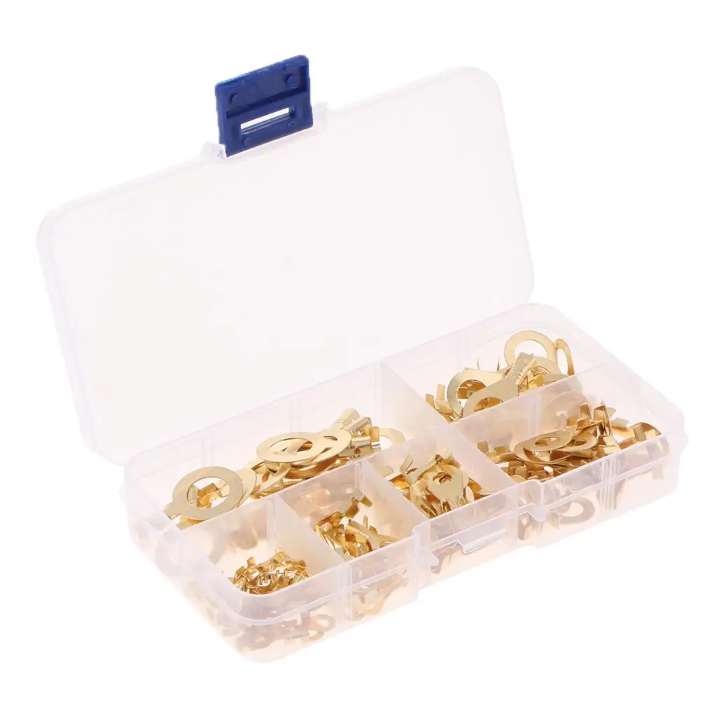 Electrical Connector Kit Insulated Ring Cable Lugs Assorted Wire Lugs Set for Smart House Wiring Accessories