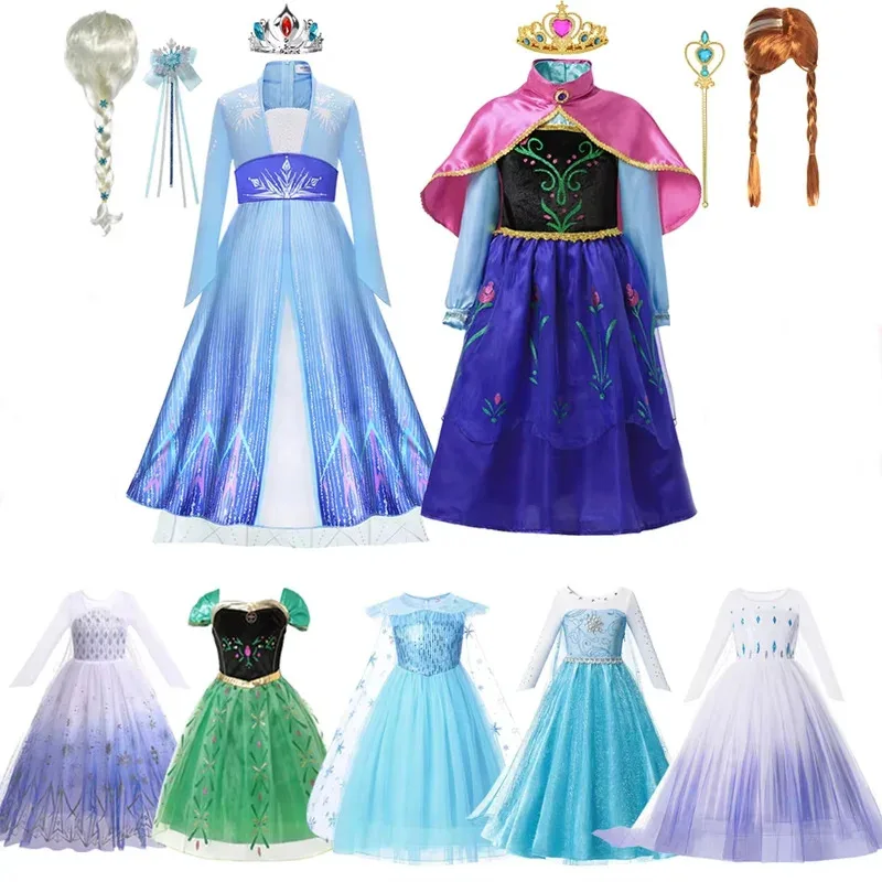 

2025 New Girls Dresses Princess Queen Cosplay Costumes Girls Carnival Party Princess Dresses Prom Dresses Girls Party Dresses