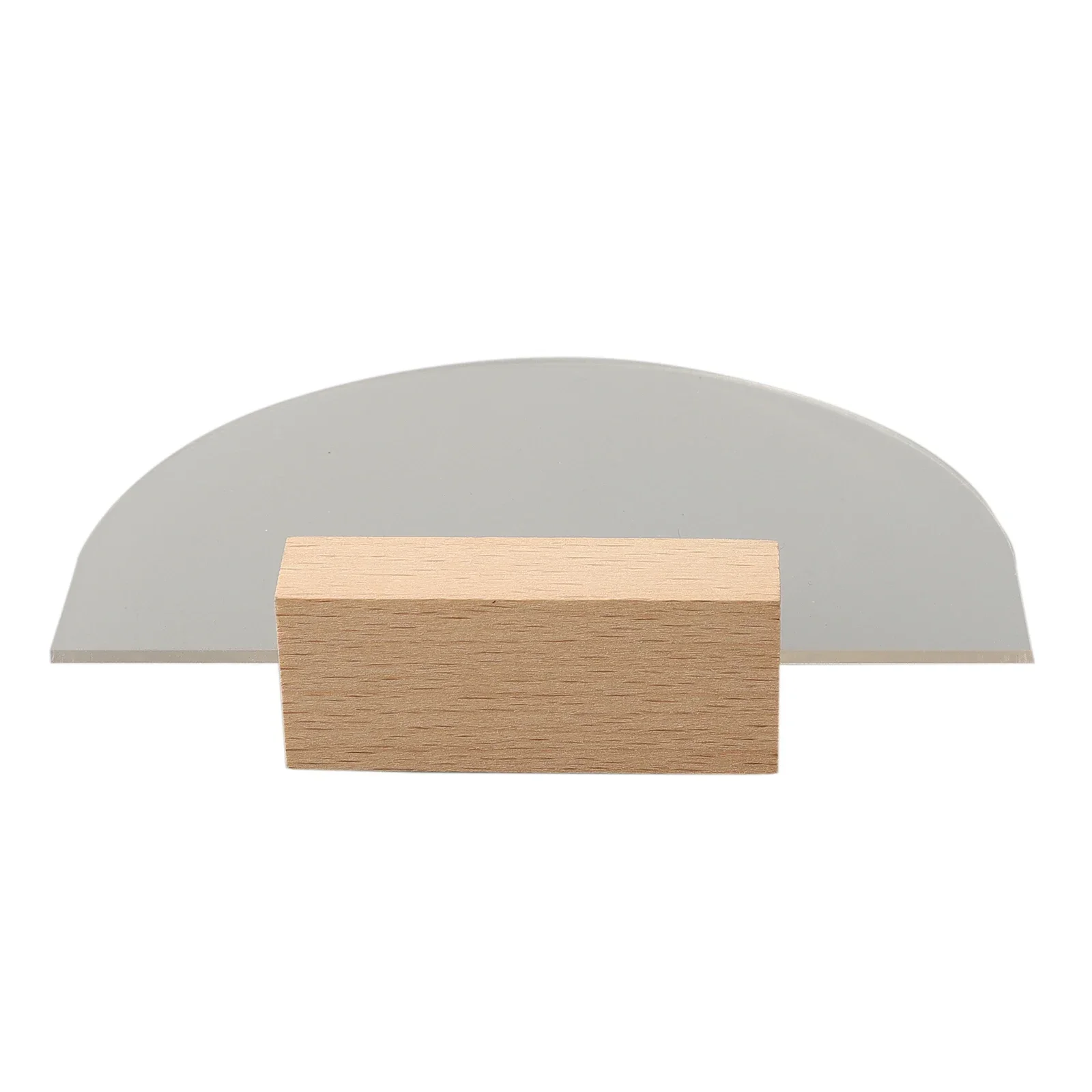 Stereo Transparent Semi Circular Table Number Plate Place Card Table Sign Holder Blank Acrylic Table Sign Reception Stand Holder