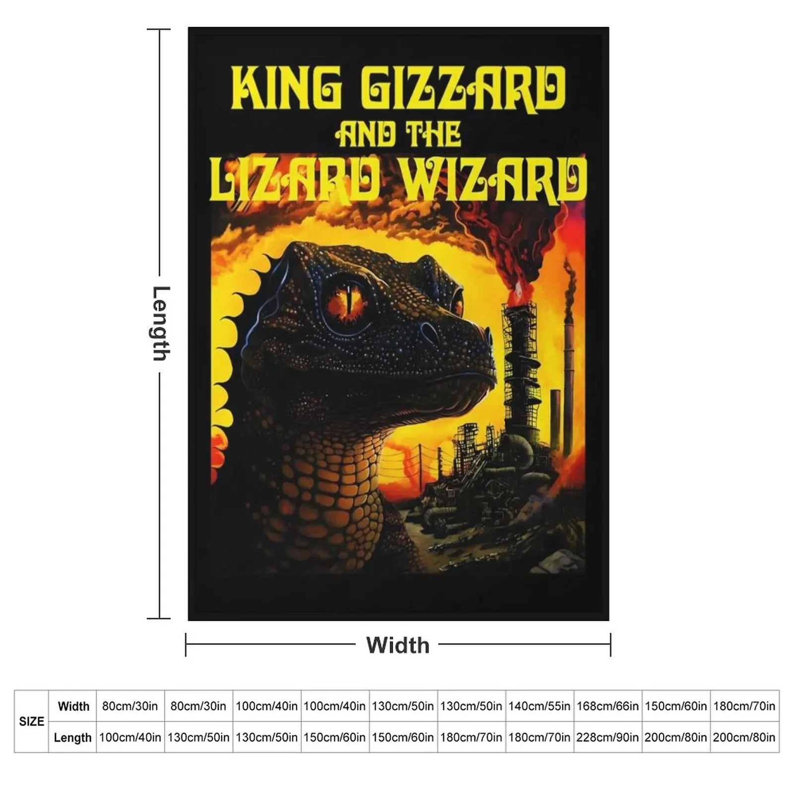 003 The Most Popular Of King Gizzard The Lizard Wizard Throw Blanket Beautifuls Luxury Bed Sofa Quilt Blankets