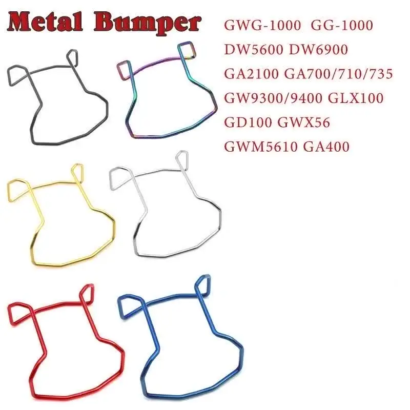 Per DW5600/6900 GA2100/700 GWM5610 GA400 GG1000 GWG1000: Accessorio per orologio in acciaio inossidabile, ghiera anti-collisione in metallo