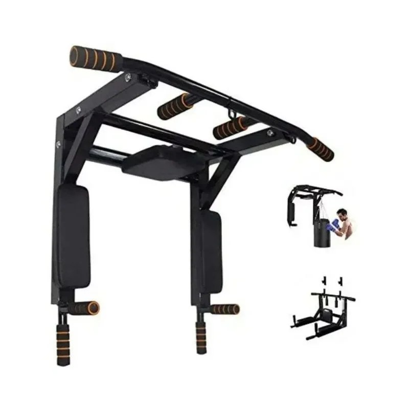 Wall Mounted Pull bar Heavy Duty Chin bar Home Gym Fitness Equipment Steel Metal Exercise Station Workout