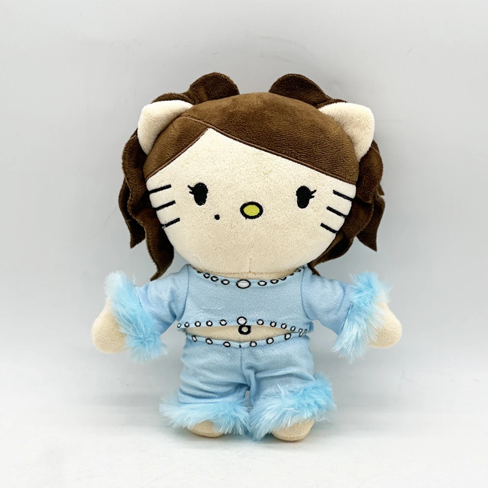 New 25cm Hello Kitty Kali Uchis Plush Doll Figure Stuffed Toys Cute Boys Girls Fans Collect Gifts