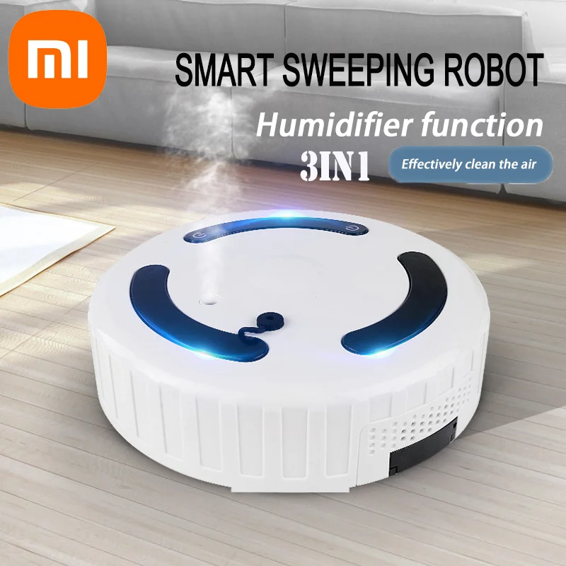 Xiaomi-Robot de barrido Mijia 3 en 1, limpieza potente, carga USB, Nano pulverizador, máquina de fregado, fregado, aspirado, Robot inteligente