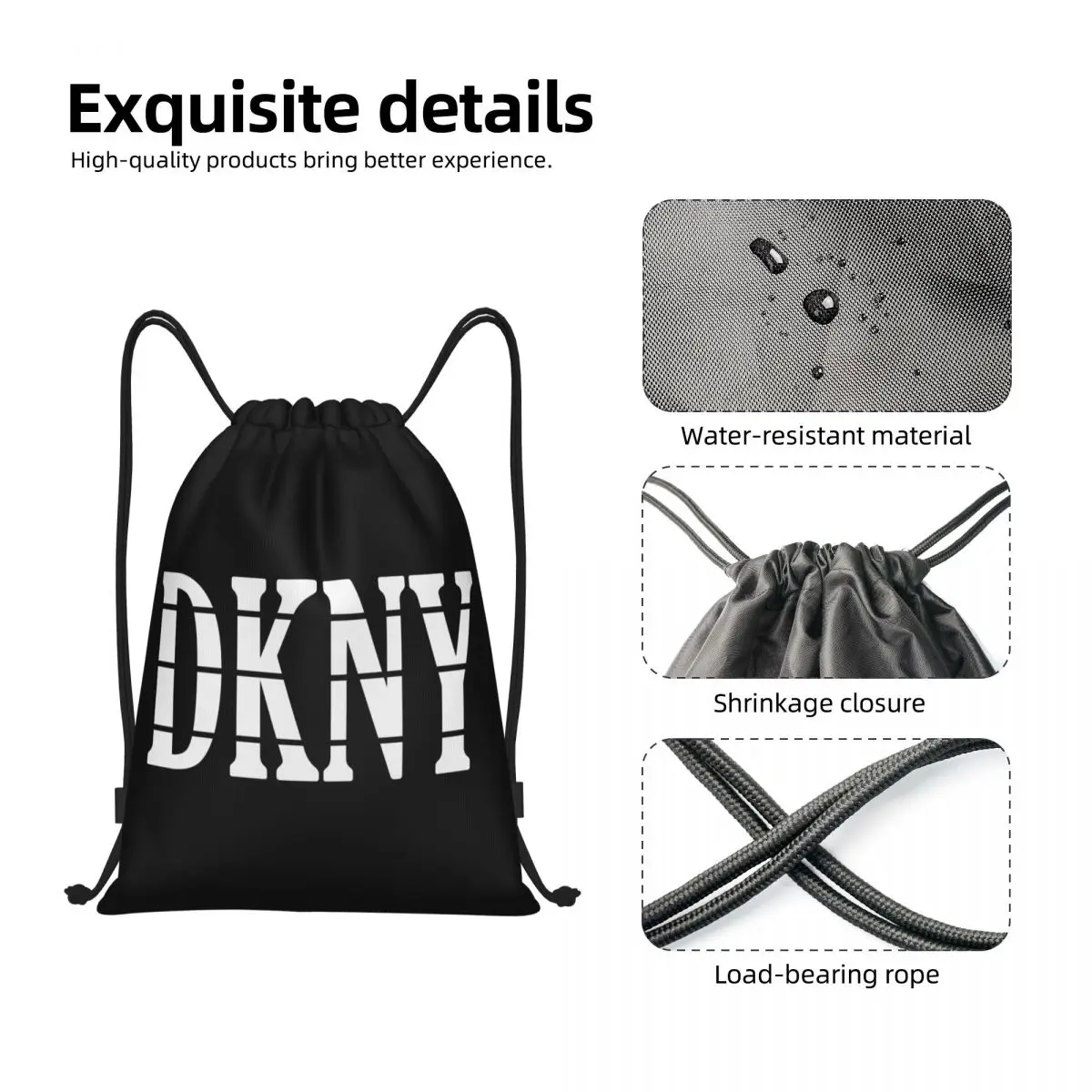 Dknys Trekkoord Rugzak Sport Gym Sackpack String Bags Voor Fietsen