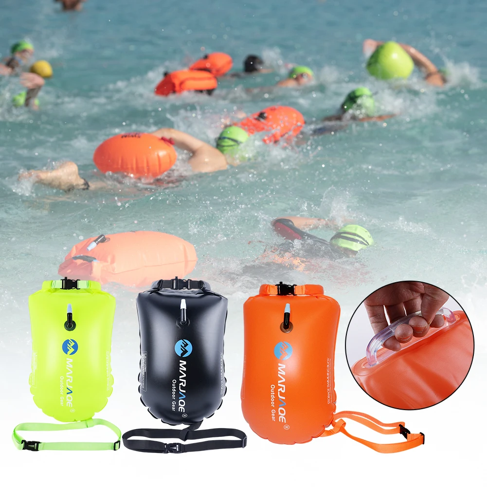 20L Waterproof Dry Bags PVC Inflatable Water Floating Bag with Belt 12KG Buoyancy Lightweight for Boating Kayaking