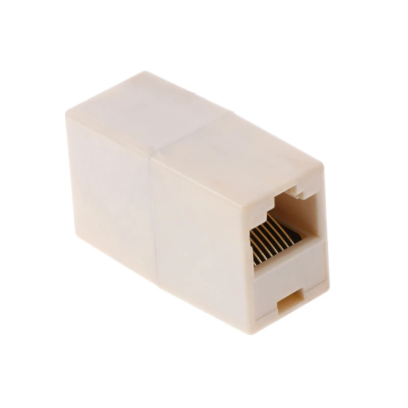 High Quality Ethernet Dual Straight for Head Lan Cable Joiner Coupler RJ45 Extender Cable Connector Adap