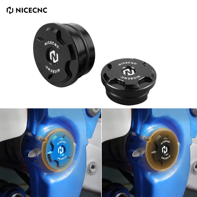 

NiceCNC For Yamaha YZ85 YZ 85 2001-2019 2018 2017 2016 2PCS Aluminum Frame Hole Cover Caps Plug Decorative Frame Cap Motorcycle