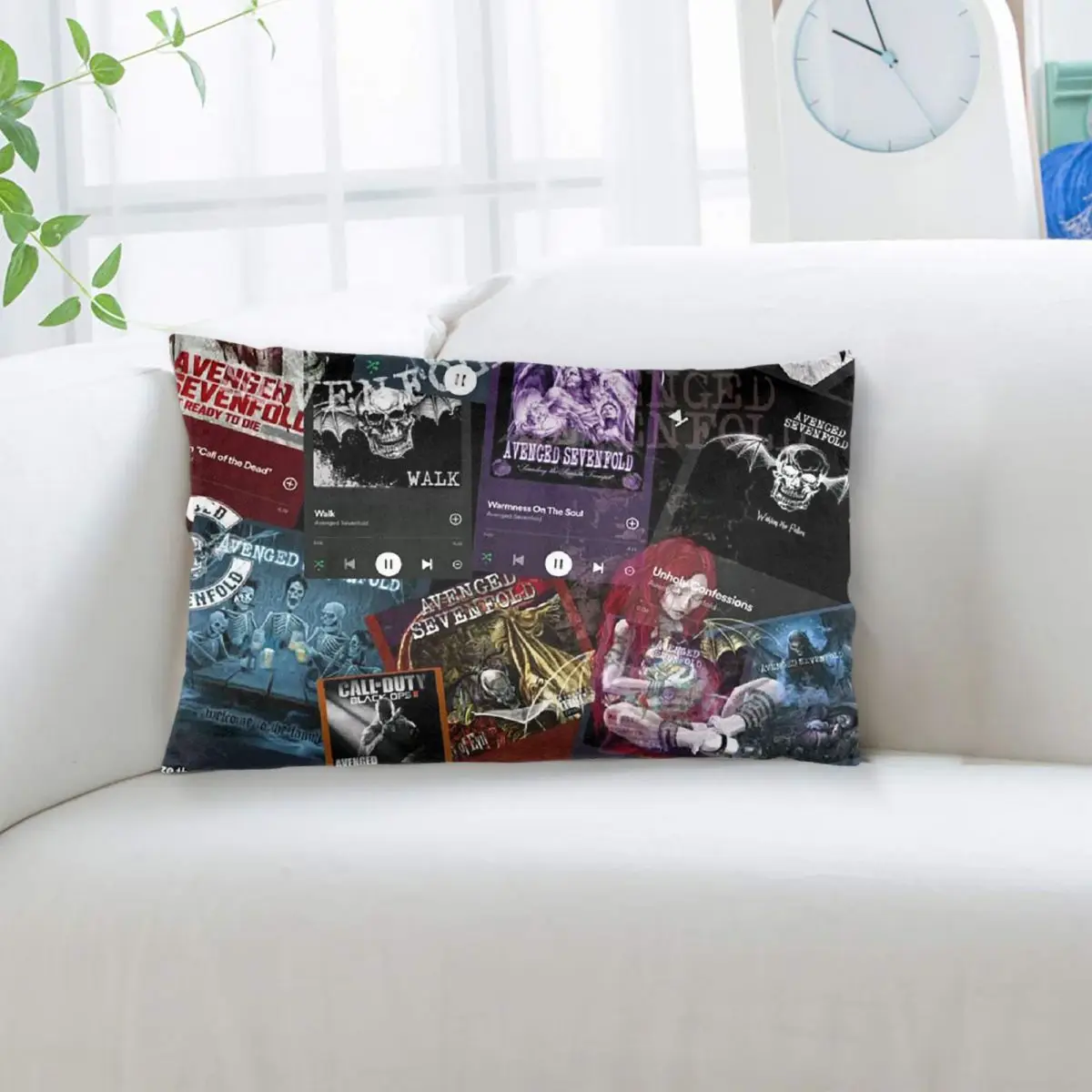 Avenged Sevenfold Rectangle Pillowcase Cushion Cover Decor Bedroom Bed Home Comfort Throw Pillow