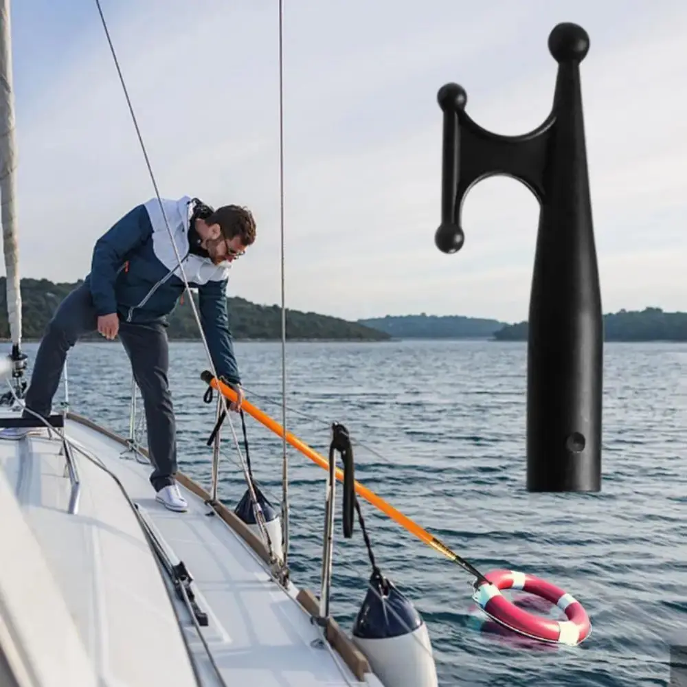 

Черный пластиковый нейлоновый крючок для лодки, телескопическая конструкция, сменный верхний прочный крючок для лодки, нейлоновый материал, плавающий дизайн, конец крючка для лодки