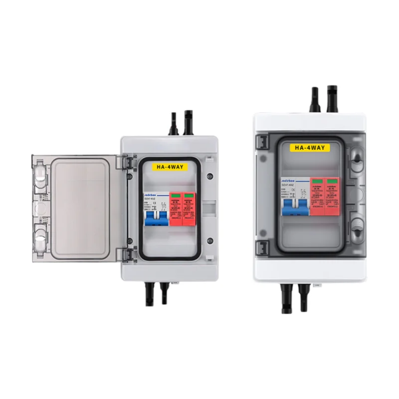 

PV Combiner 1 Inlet/1 Outlet DC 500V/600V/1000V AC/DC Compatible Waterproof Distribution Box For Solar Panel Systems