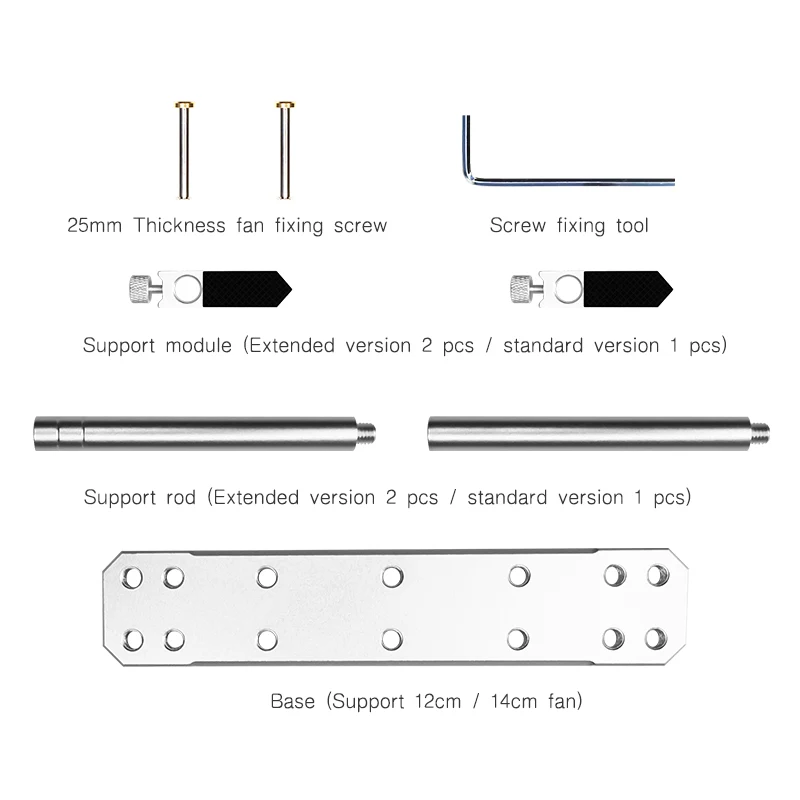 Computer Aluminium Video Card Holder Graphics GPU Card Support Bracket Prevent Droop Stand Do Not Affect Fan PC Accessories