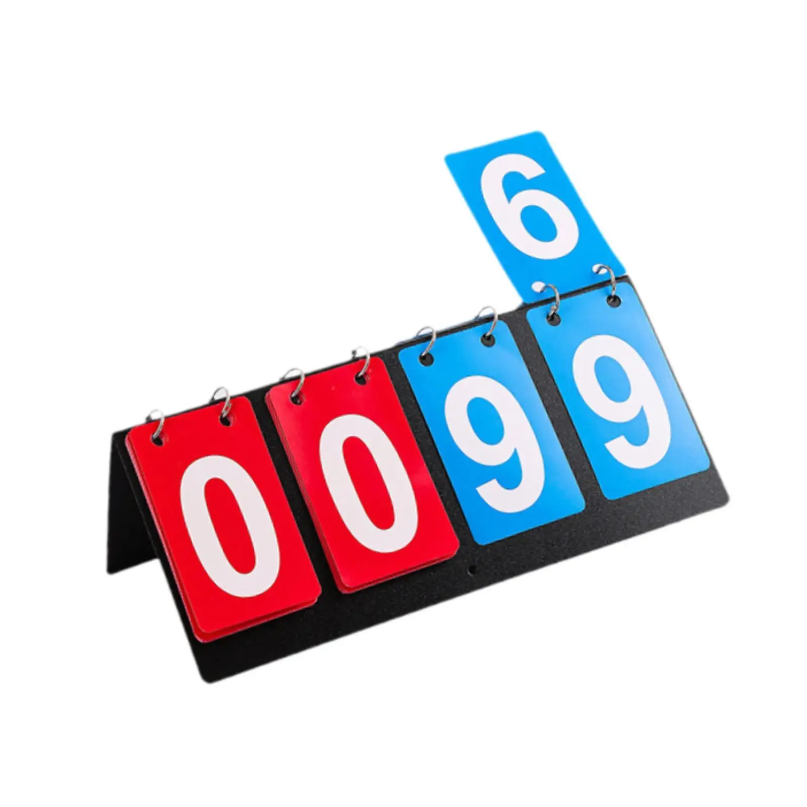 

Sports Scoreboard Compact Multipurpose 4 Digits Scorekeeper Tabletop Score for Volleyball Table Tennis Basketball Soccer