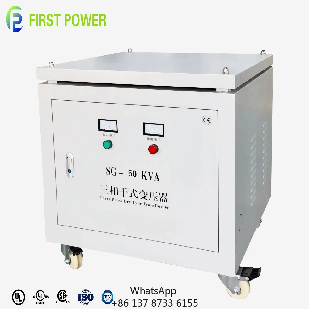 ISO Standard CE Certification 50/60HZ Dry Type Low Voltage Step Up Down 3 Phase Isolation Transformer For Power Distribution