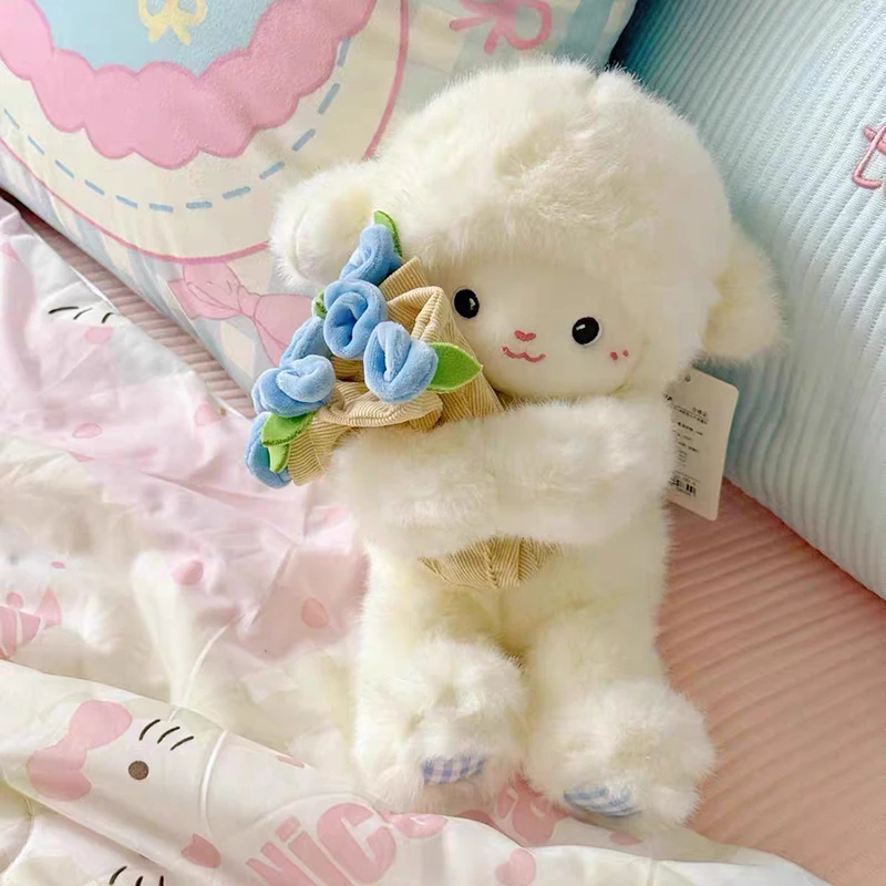 

30/45 см Kawaii Rose Little Lamb Love плюшевая игрушка милые мягкие животные очаровательная кукла-подушка игрушки для подруги подарки на день Святого Валентина