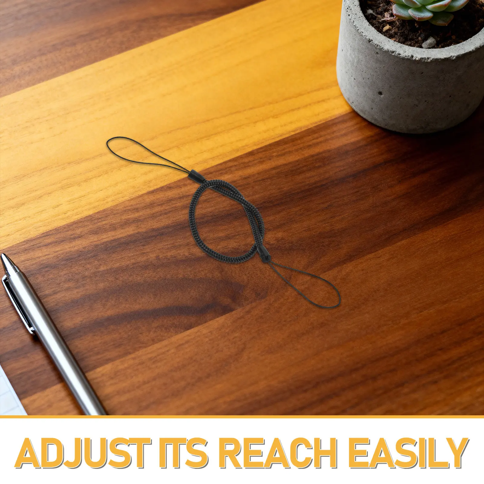 8Pcs Stylus Pen Retractable Lanyard Elastic Spring Cord Anti-Lost Tether for Handwriting Tablet Drawing Pen Holder Secure