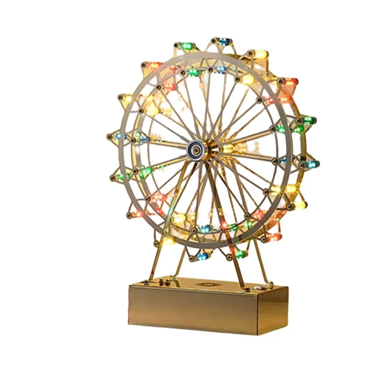 Настольная лампа-колесо обозрения с Bluetooth-аудио, вращающаяся, креативная, модная, атмосферная, ночник, подарок