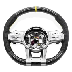 Carbon Fiber Steering Wheel for Benzs AMG C190 W117 W166 W177 W197 W205 W213 W216 W217 W218 W222 W253 W257 W463 W464 GLE G63 C63