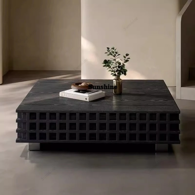 

Nordic Black Coffee Table Minimalist Decoration Service Organizer Coffee Table Transform Light Luxury Couchtisch Home Furniture