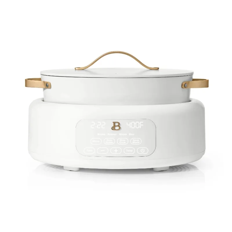 

Beautiful 10 in 1, 6 Qt Electric Multi-Cooker, White Icing by Drew Barrymore