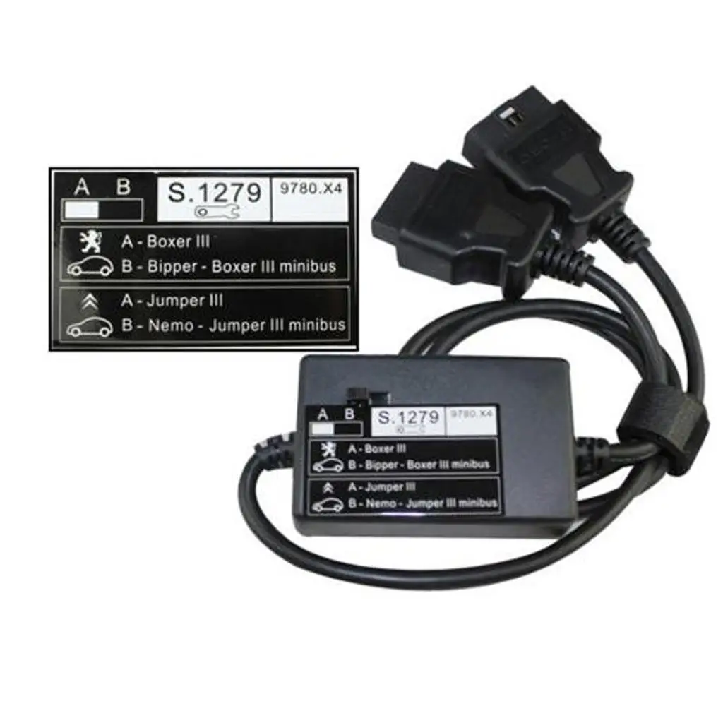 Diagnostic Scanner Cable S1279 OBD2 Adapter Car Fault Reader Diagnostic Module for Peugeot Boxer III