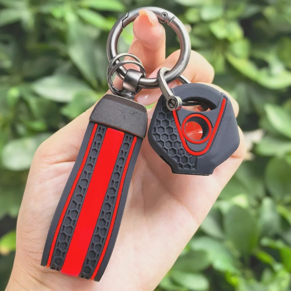For YAMAHA FZ 25 FZ-25 FZ25 2017-2026+ Accessories Motorcycle Silicone Keychain Case Shell & Keychain Key Ring