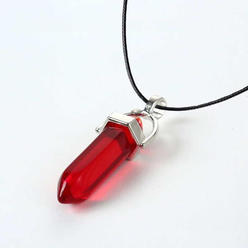 2025 Sechseckige Säule Quarz Halsketten Türkis Rosa Kristall Anhänger Halskette Für Frauen Kette Naturstein Halsband Schmuck – Detail 9
