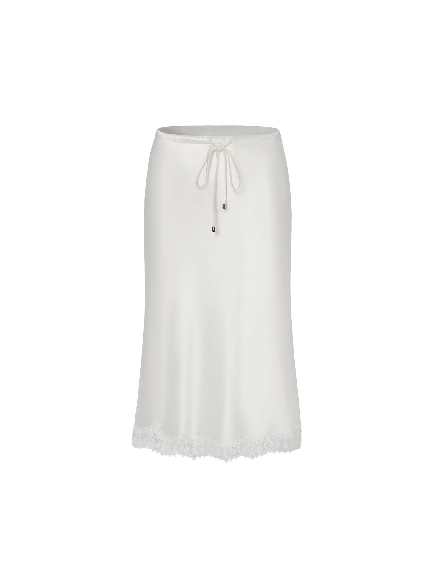 

LEDIM WANG White Label Lace Acetate Fi Tail f Skirt Women's Autumn White Midi Skirt 2025 New Sle Sexy Sle Ci Commute
