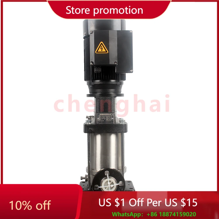 

Центробежный водяной насос 4HP, 3000 Вт, 220 В/380, вертикальный многоступенчатый центробежный насос из нержавеющей стали