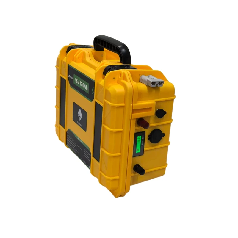 Waterproof High Capacity 36V Lithium Battery 60Ah-200Ah with 42V BMS 3600W for Trolling Motor plus 10A Charger for Outdoor Sport